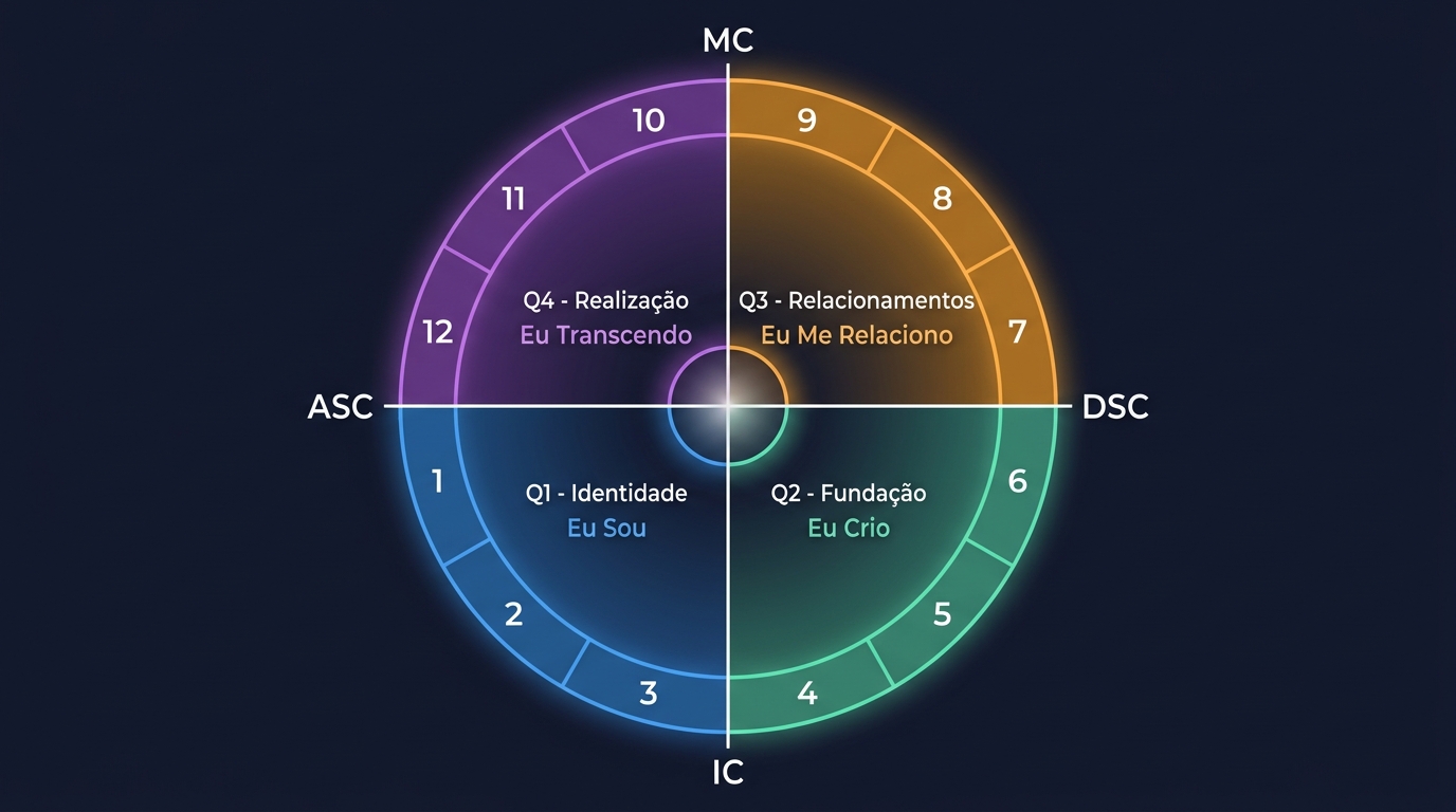 Os Quatro Quadrantes do Mapa Astral